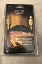 NEW Radio Shack Gold Series Coaxial Cable Gold Plated Easy Installation SEALED
