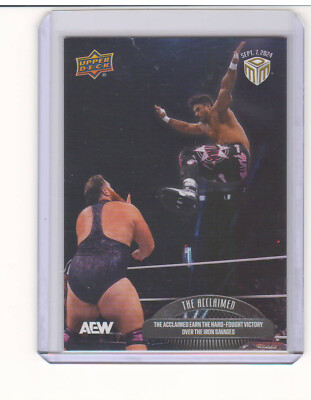 2024 Upper Deck AEW Match Dated Moments #17 The Acclaimed