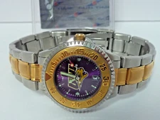 NEW IN PKG Ladies Sun Time UNIVERSITY NORTHERN IOWA Two Tone Quartz Date Watch