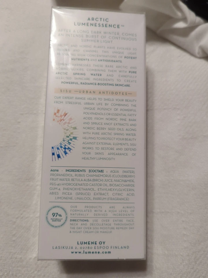 LUMENE SISU Expert Defend & Replenish Antioxidante NIEBLA 3,4 oz 100 ml Nuevo Foto 3 de 4