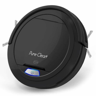 PureClean PUCRC26B Smart Automatic Robot Vacuum Cleaner, Carpet, Hardwood Floor