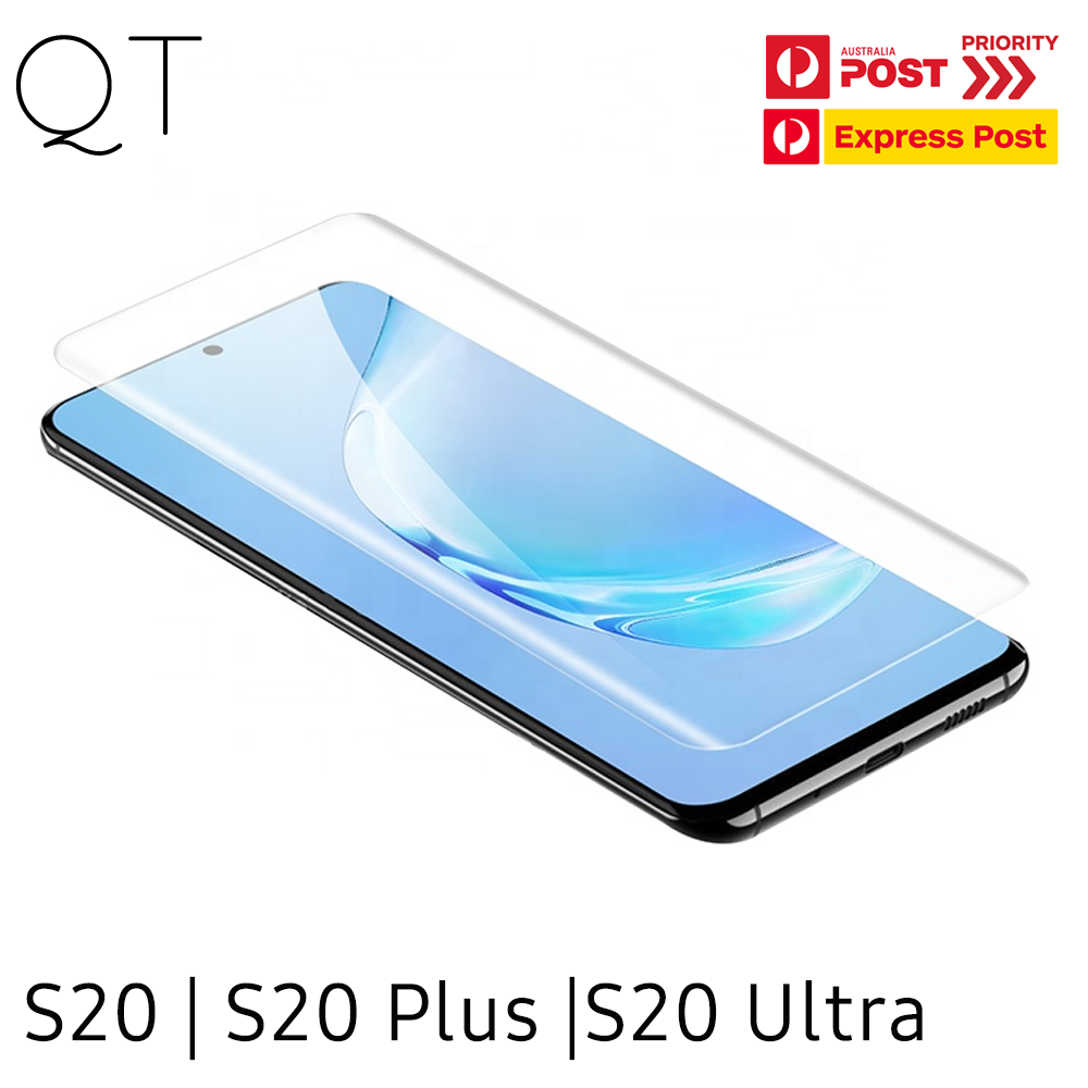 For Samsung Galaxy S20 Plus Ultra UV Tempered Glass Hydrogel