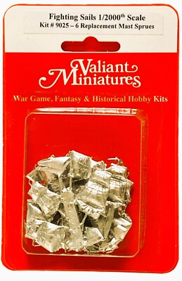 Fighting Sail Kit# 9025 1/2000th Replacement Sail Sprues (6 each) Valiant