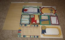 Bo Bunny Double-Sided Paper(2) ~ Pop Quiz....Midterm