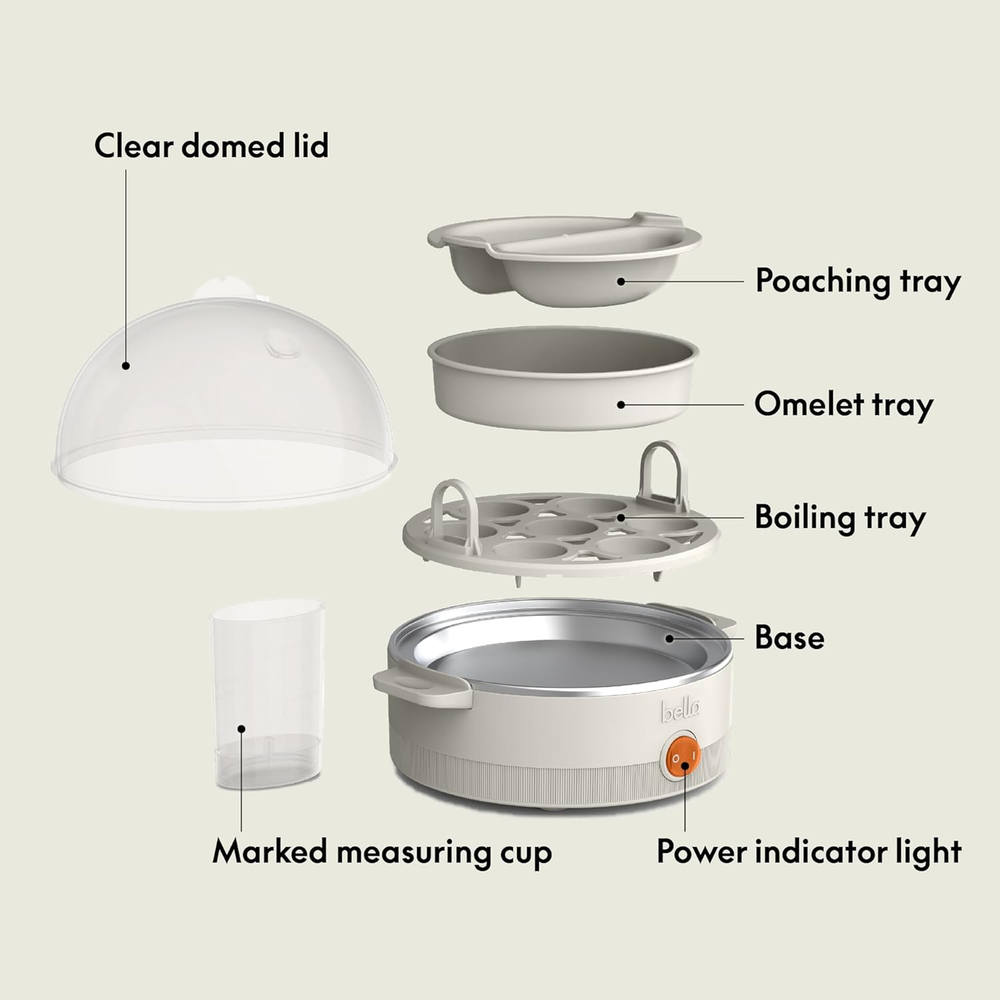 7-Capacity Electric Egg Cooker for Poached Scrambled Boiled Eggs 7-Capacity Electric Egg Cooker for Poached Scrambled Boiled Eggs