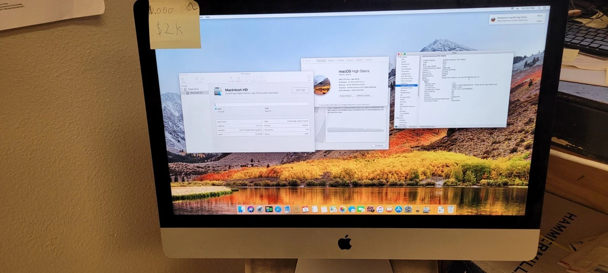 Apple iMac Intel Core i7 4th Gen. 32 GB RAM Apple Desktops & All