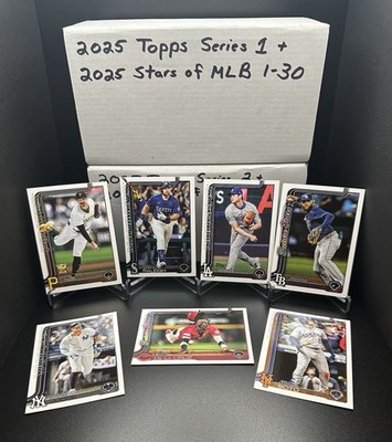 Topps 2025 Baseball Full Set  #1-700 Extra Stars Of MLB Foil Inserts Set #1-60