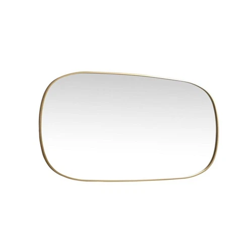 Elegant Decor Brynn 30x60" Oval Modern Metal Wall-Mounted Mirror in Brass - Picture 5 of 11