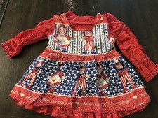 Adorable Handmade Raggedy Ann Loves Andy Little Girls Dress