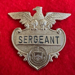 Vintage Pinkerton Sergeant Badge