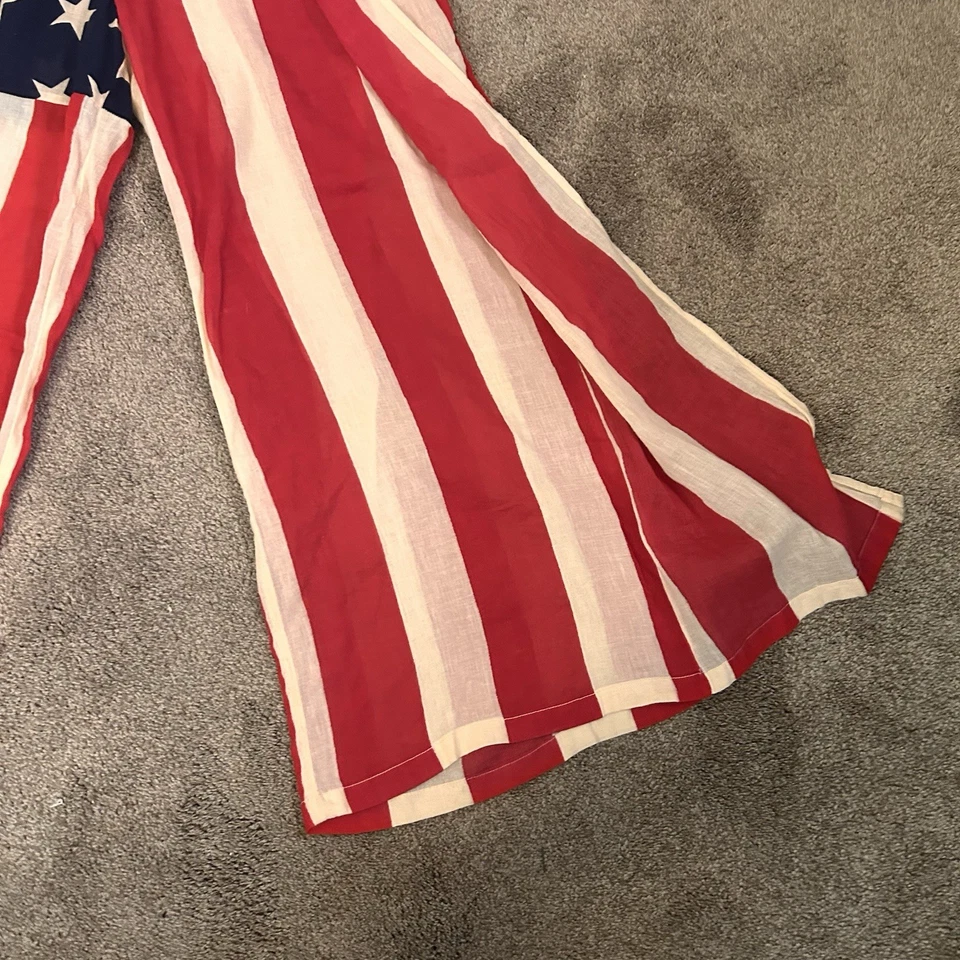 Pantalones de pierna ancha 158 Ralph Lauren Denim & Supply para mujer bandera patriótica americana M Foto 4 de 4