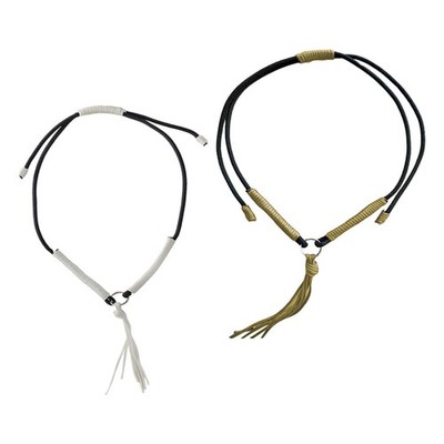 Western Pferde Brustgeschirr, Halsriemen Accessoire aus Nylon mit Quasten,