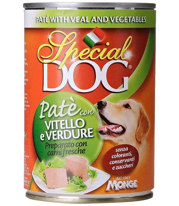 Monge Special Dog Paté Vitello e Verdure 12x400g | Offerta Scorta Cani