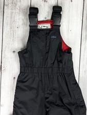 LL Bean Kids Black Snow / Ski Bibs, Youth Size 4/XXS 0164