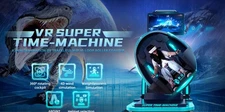 Virtual Reality Super Time Machine Motion Simulator 9D Rides and Game Attraction