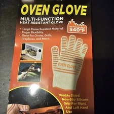 The Oven Glove Two Pack Heat & Flame Resistant Oven Hand Protection Mits NIB