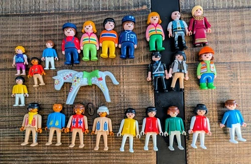 Vintage Playmobil Figures Lot Of 70s 90s 00s Assorted Mix Variety