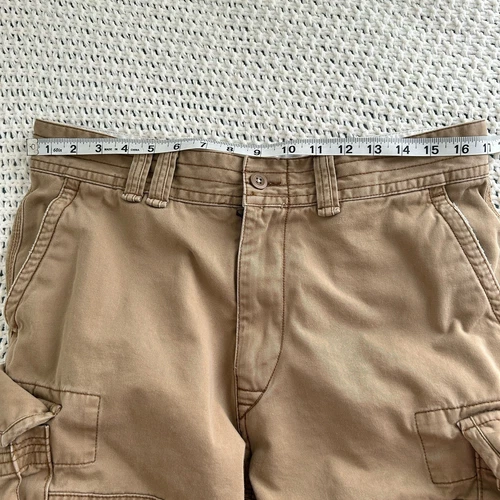 Polo Ralph Lauren Cargo Shorts Mens Sz 34 Cotton Utility Pocket Beige - Picture 14 of 18
