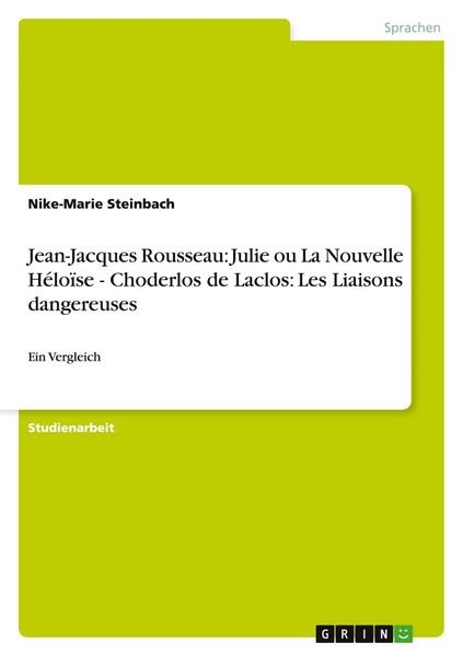 Jean-Jacques Rousseau: Julie Ou La Nouvelle HéLoïSe - Choderlos De Laclos:...-image