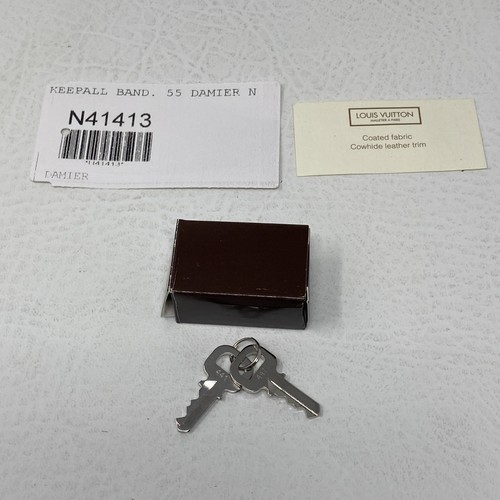 Louis Vuitton #441 Silber Ersatz Schlüssel (2) Original für LV Keepall Band 55