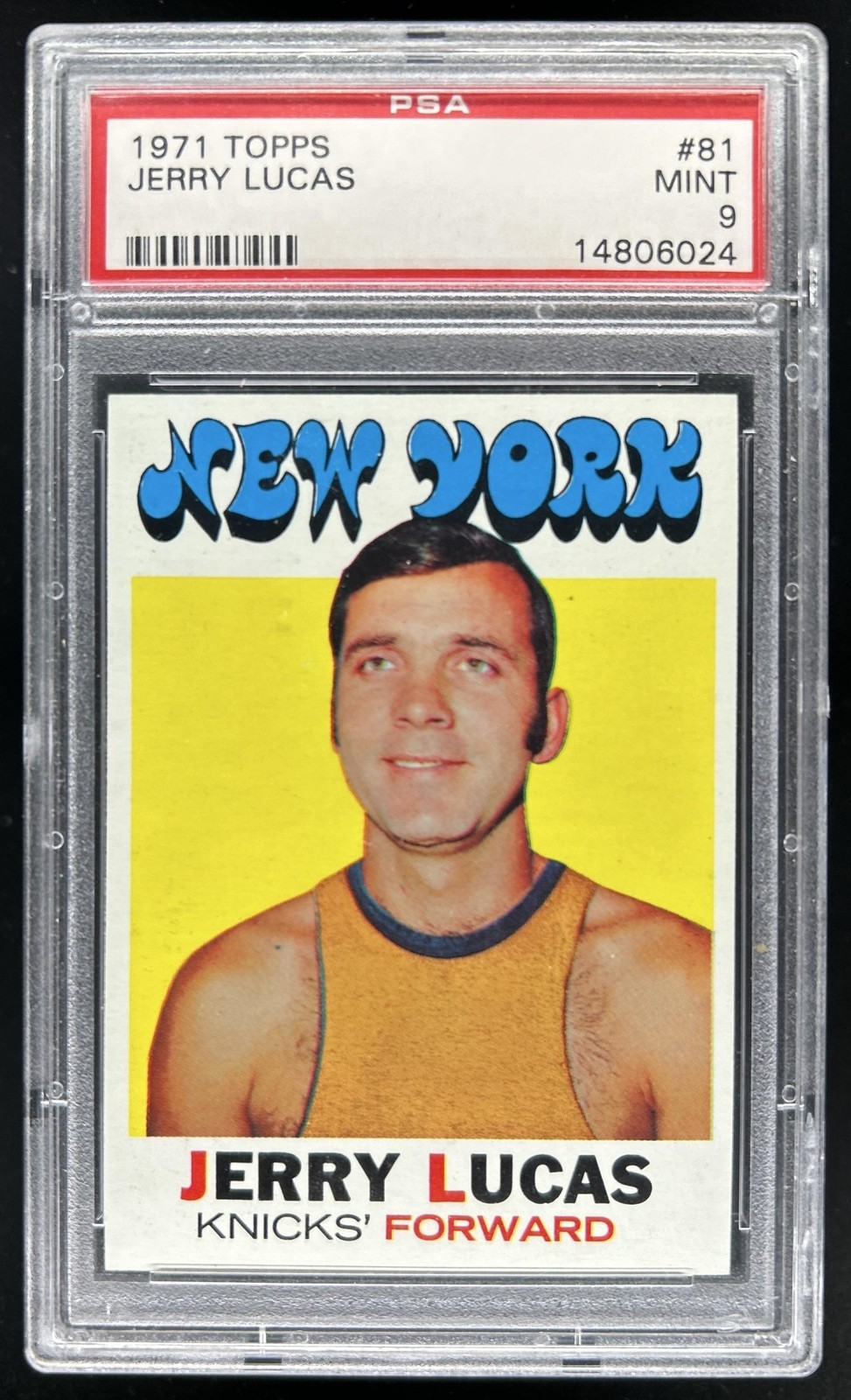 1971-72 Topps Jerry Lucas #81 Knicks PSA 9