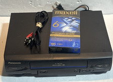 Panasonic Omnivision PV-V4022-A Blue Line 4-Head VHS VCR Player No Remote Tested