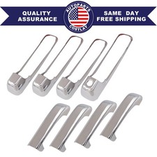 For Dodge Ram 15002500 3500 4dr 2009-2018 No Psk Chrome Door Handle Covers Set