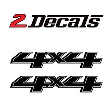 4x4 Truck Decals Bedside Replacement Stickersset Of 2 Black Blackgray 4x4 Truck Decals Bedside Replacement Stickersset Of 2 Black Blackgray