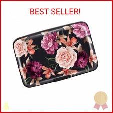 Mini Credit Card Holder for Women,RFID Blocking Slim Hard Card Case ID Case Trav