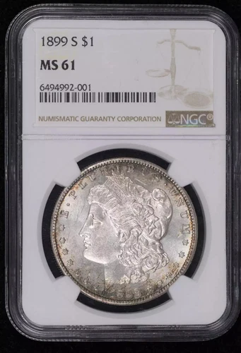 1899 S Morgan Silver Dollar NGC MS-61