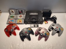 Nintendo 64 N64 Original Region Free 4 Controllers, 6 Games, 1 Memory Card