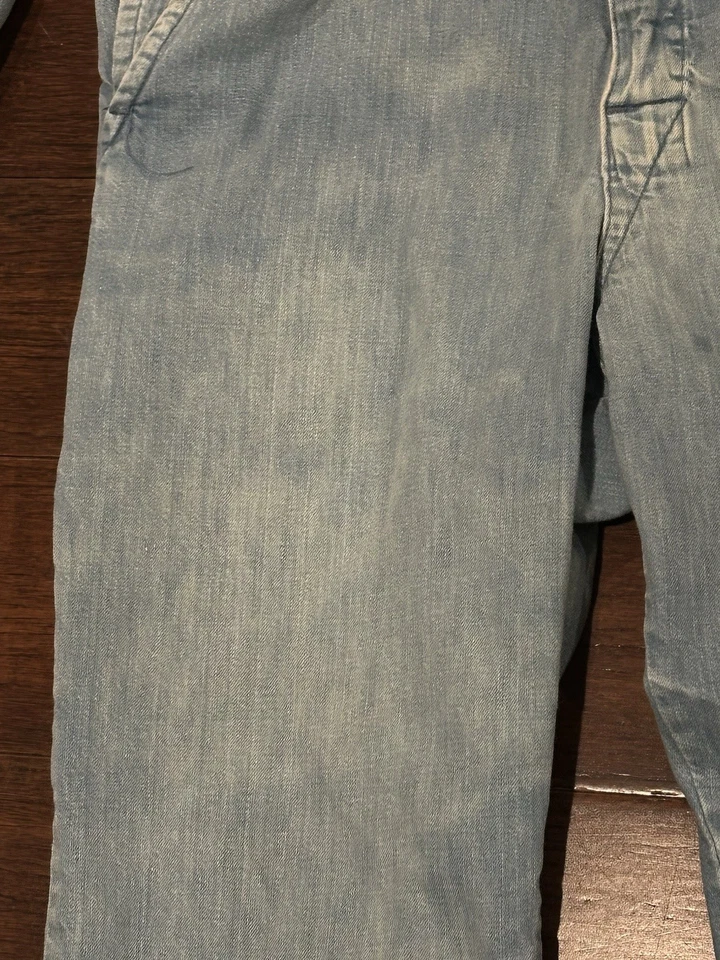 Vintage Lee Union-Alls Denim Coveralls USA Light Wash 60s/70s 29x33 - Image 3 of 4