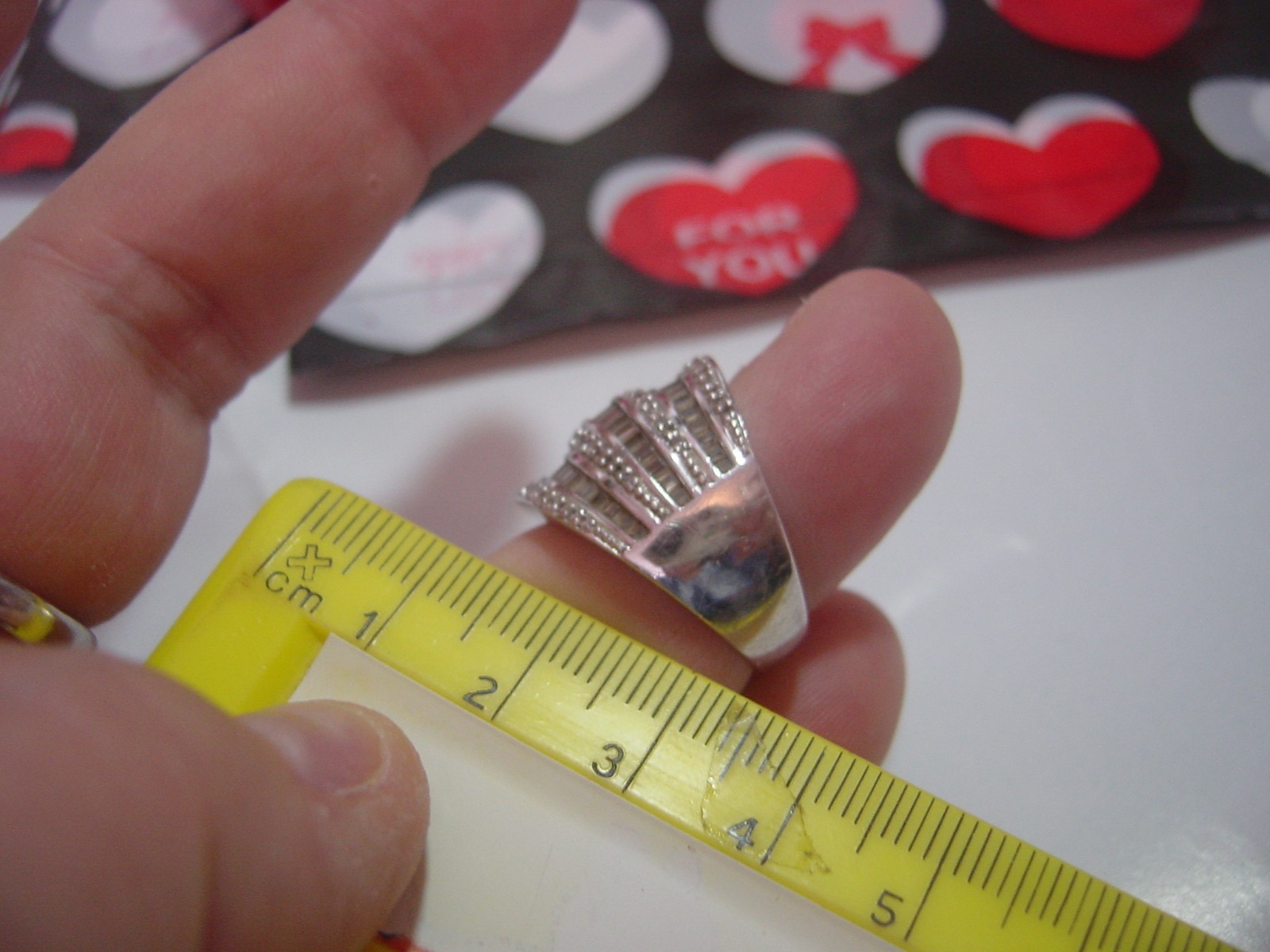 large-heavy-solid silver sparkling diamonique chu… - image 10