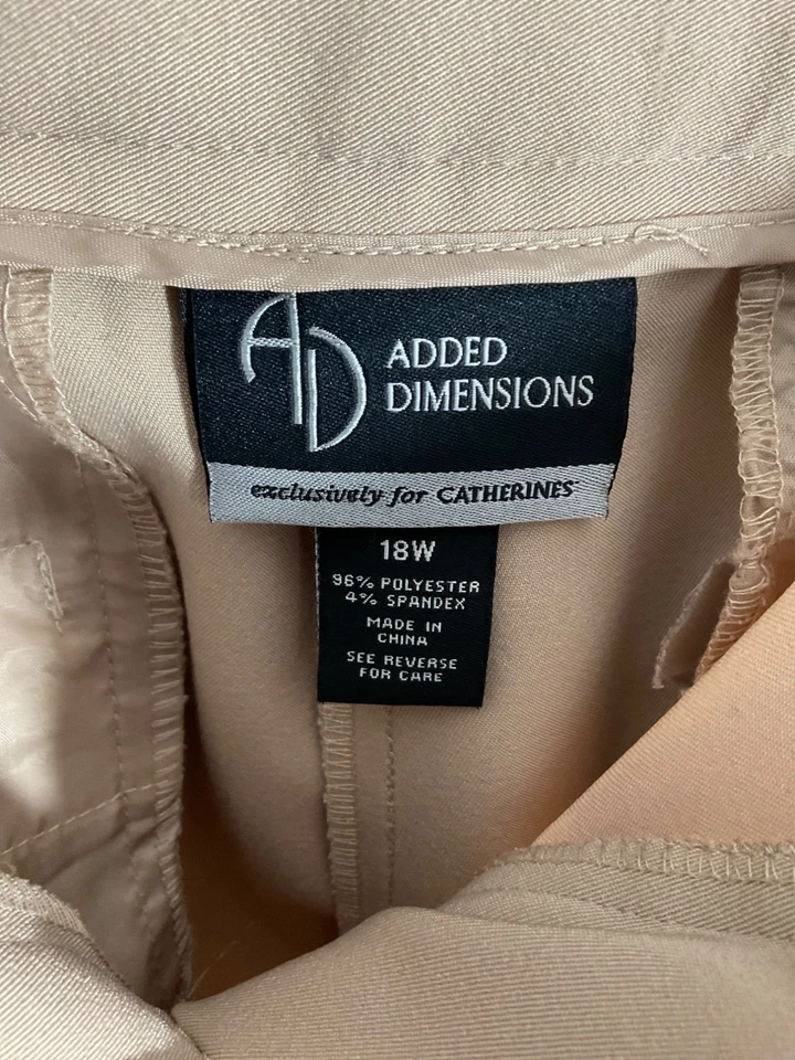 3 unidades - Pantalones de vestir Maggie Barnes & Added Dimensions para mujer tela elástica S Pe Foto 3 de 4