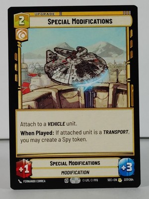 Special Modifications    - STAR WARS UNLIMITED  Secrets of Power  #227  NM  -A