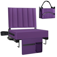Stadium Seat Bleacher Chair with Back Support Cushion Portable Bleacher Seats