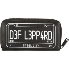 Women's Def Leppard Steel City Zip Wallet Girls Wallet Black