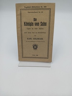 Die Königin von Saba : Oper in vier Akten, Operntextbuch Nr. 29. Mosenthal, Karl
