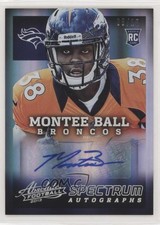 2013 Panini Absolute Rookie Spectrum Platinum 8/10 Montee Ball #171 Auto 7v7