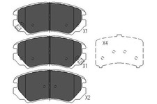 KAVO PARTS Bremsbeläge Bremsbelagsatz für KIA Sportage JE_ KM_ Soul AM MG