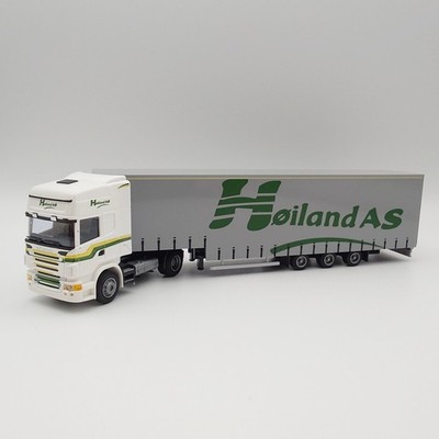 AWM 53484 1:87 Scania R500 V8 Jumbo Gardinenplanen Sattelzug Hoiland AS *OVP*