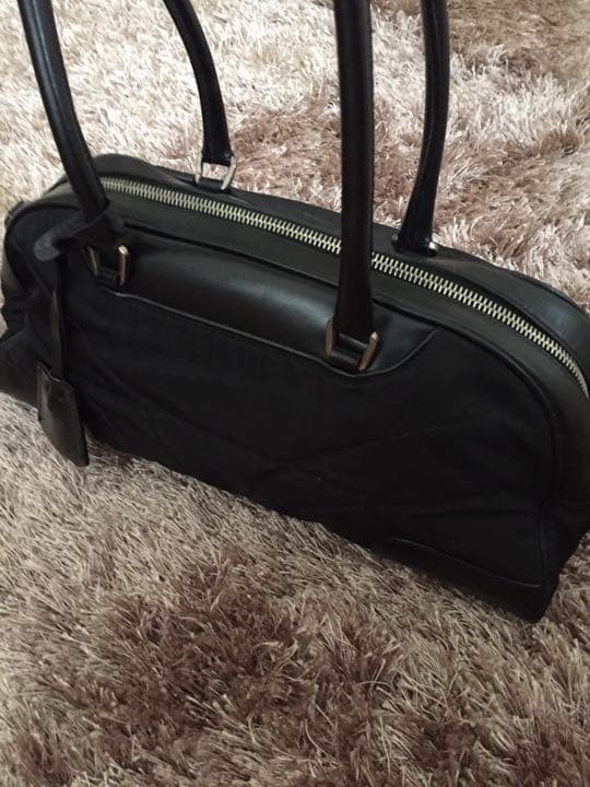 PRADA Mini Bowling Boston 00s Shoulder Bag Archive Black Nylon