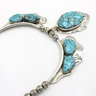 Charleston Draper Signed Navajo Sterling Spiderweb Turquoise Necklace #S5308-4 — photo 4