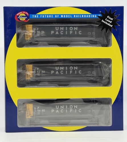 HO Athearn RTR 97510 Union Pacific bañera carbón góndola coche (paquete de 3) UP | Condition: Used