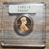 1985 "S" Proof Gem Lincoln Cents In Case