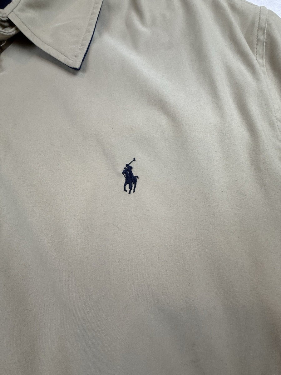 Polo Ralph Lauren Vintage Beige Harrington Jacket Logo Mens Size 2XLT View 2