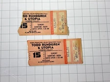2 - Todd Rundgren, Cars, Cheap Trick Legend Valley Ticket Stubs Ohio 7/15/1979