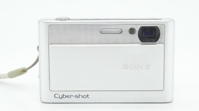 Sony Cyber-shot DSC-T20 Camera 8.1MP Silver Tested w/ Battery Etc