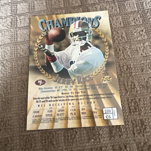 1997 TOPPS Finest JERRY RICE #220 - Picture 6 of 6