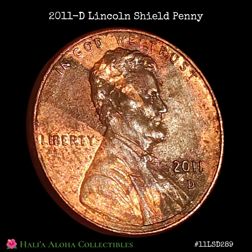 💠🪙💠2011 D Lincoln Cent ~ Improperly Annealed/Defective Plating Planchet Error - Image 2 of 4